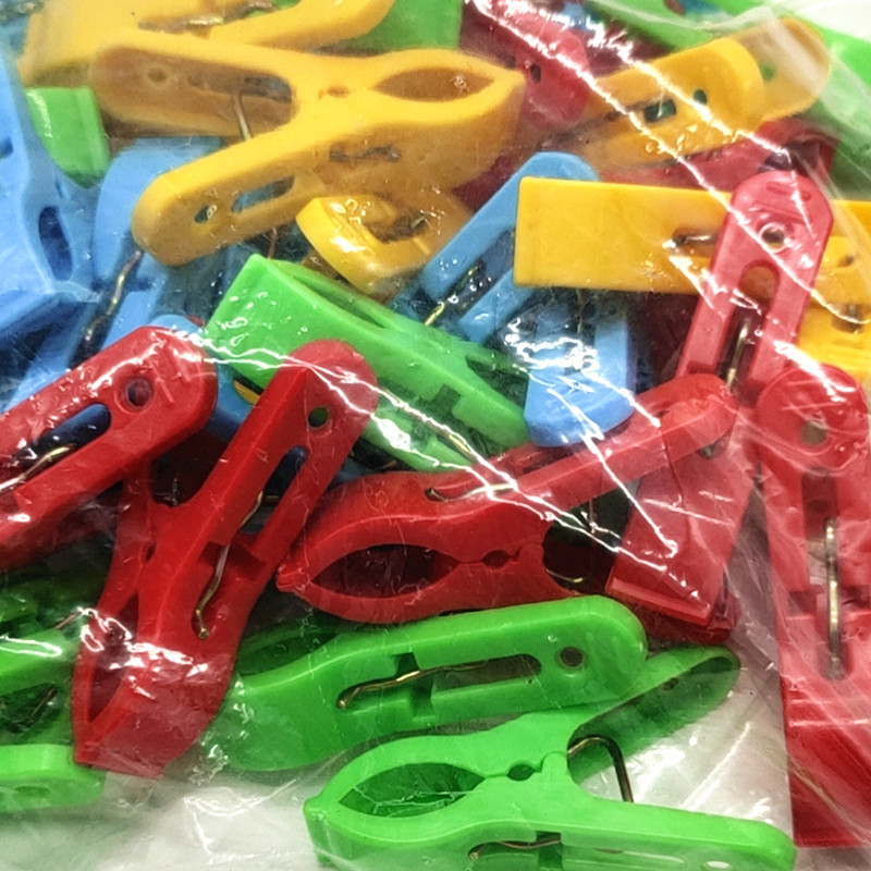 Sunshine Department Store Bag Clothes Drying Clothespins Color Plastic Clip Mixed Color 50 PCs Underwear Socks Clip Windproof Clip