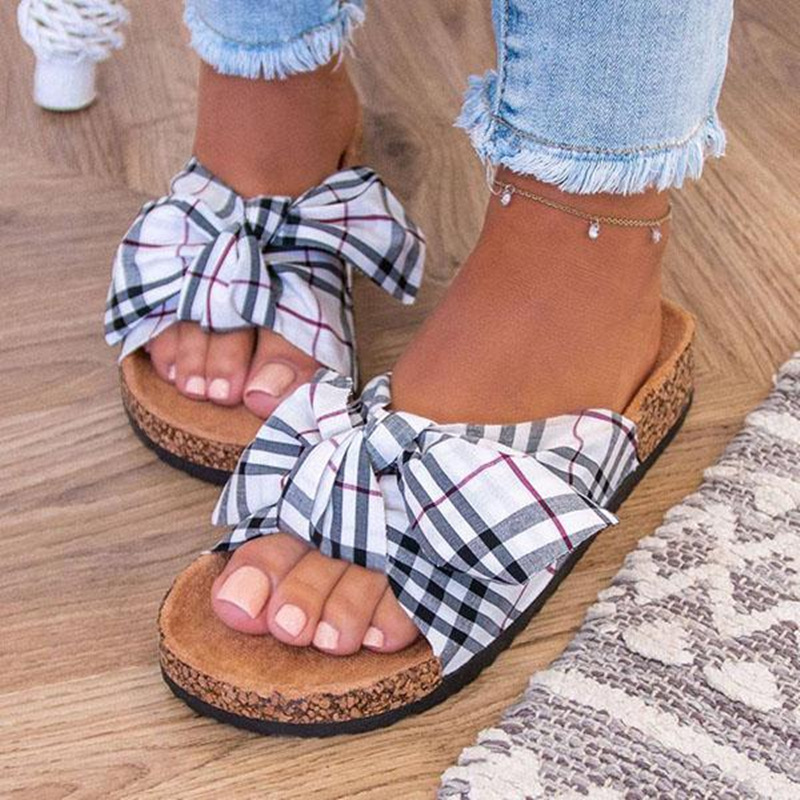 Foreign Trade Women's Shoes 35-43 plus Size Sandals Wholesale Summer Women's Slippers Bow Flat Leopard Print African Sandals Foreign Trade Women's Shoes 35-43 plus Size Sandals Wholesale Summer Women's Slippers Bow Flat Leopard Print African Sandals