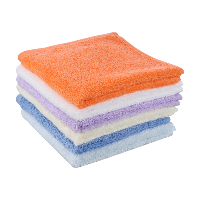 Spot Goods Face Washing Square Towel Xinjiang Long-Staple Cotton Face Cloth Non-Fading Skin-Friendly Soft Multi-Color Towel