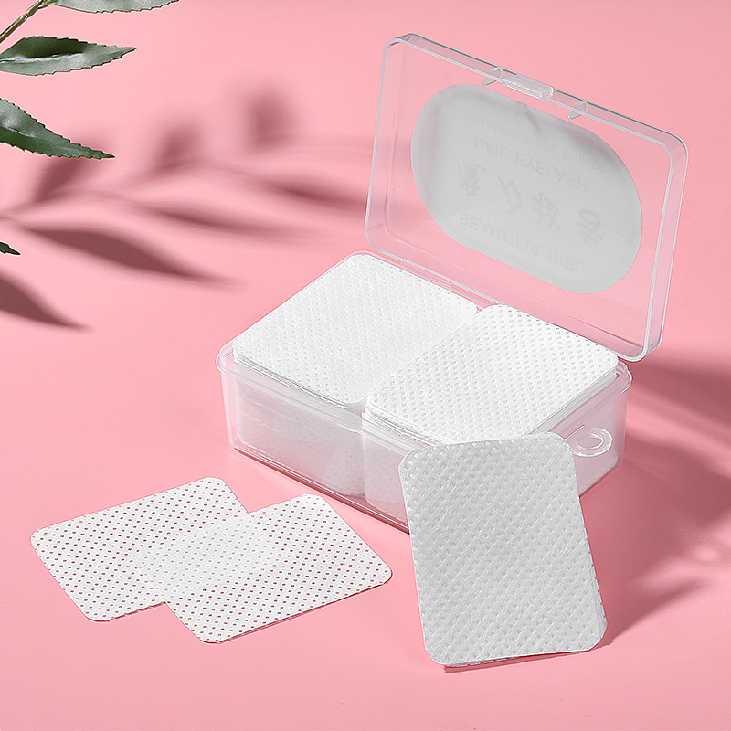 Manicure Implement Magic Cotton Cloth Cleaning Plate Lint-Free Disposable Box-Packed Manicure Cotton for Nail Removing Nail Polish Cotton Pad Nail-Washing Towel