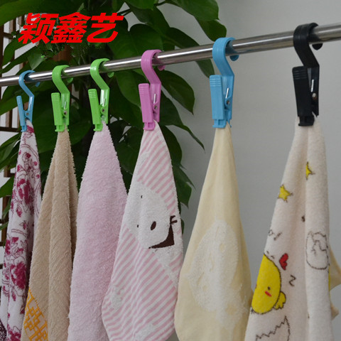 Multifunctional Dual-Use Black Plastic Clip Hook Sample Hanging Sample Exhibition Fabric Clip Four Colors Optional Gifts