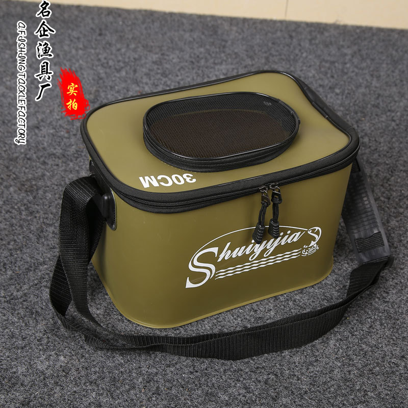 Car Collapsible Bucket Portable Outdoor Fishing Tool Car Washing Tools Sundries Container Oxford Cloth Storage Bucket