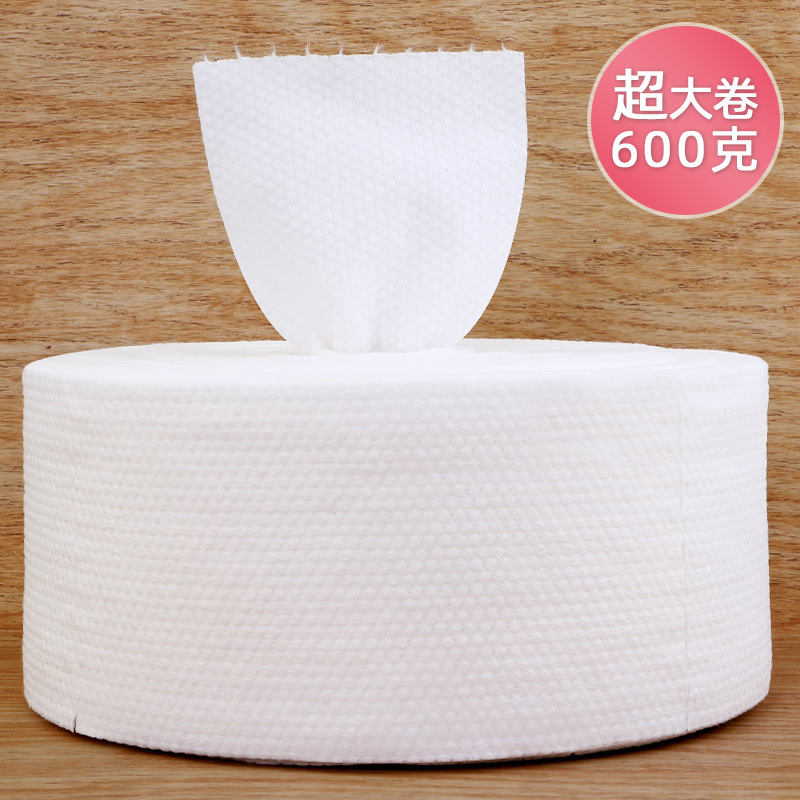 MONKIDS Face Cloth Disposable Beauty Salon Cleaning Towel 600G Pearl Pattern Large Roll Face Washing Face Wiping Cotton Pads Paper
