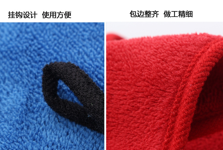 High Density Coral Fleece 30*40 Thick Absorbent Double-Sided Car Cleaning Cloth Hand Towel Kitchen Napkin Cleaning Towel for Car Washing
