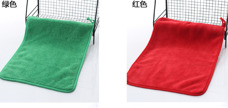High Density Coral Fleece 30*40 Thick Absorbent Double-Sided Car Cleaning Cloth Hand Towel Kitchen Napkin Cleaning Towel for Car Washing