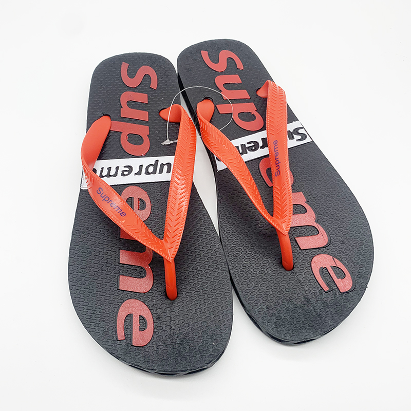 Foreign Trade African PVC Blowing Beach Flip-Flops Printing Men's Summer Slippers Spot Custom Pattern Logo