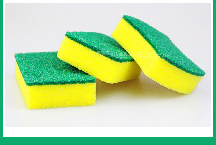 Dish-Washing Sponge Kitchen Supplies Brush Bowl Scouring Sponge Household Cleaning Dish Cloth Mop High Density Spong Mop