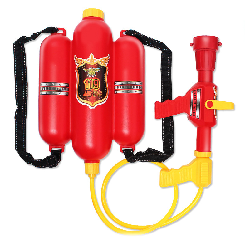 Children's Toy Fire Hat Fire Extinguisher Backpack Water Gun Vest Firefighter Play Suit Stage Performance Props Children's Toy Fire Hat Fire Extinguisher Backpack Water Gun Vest Firefighter Play Suit Stage Performance Props