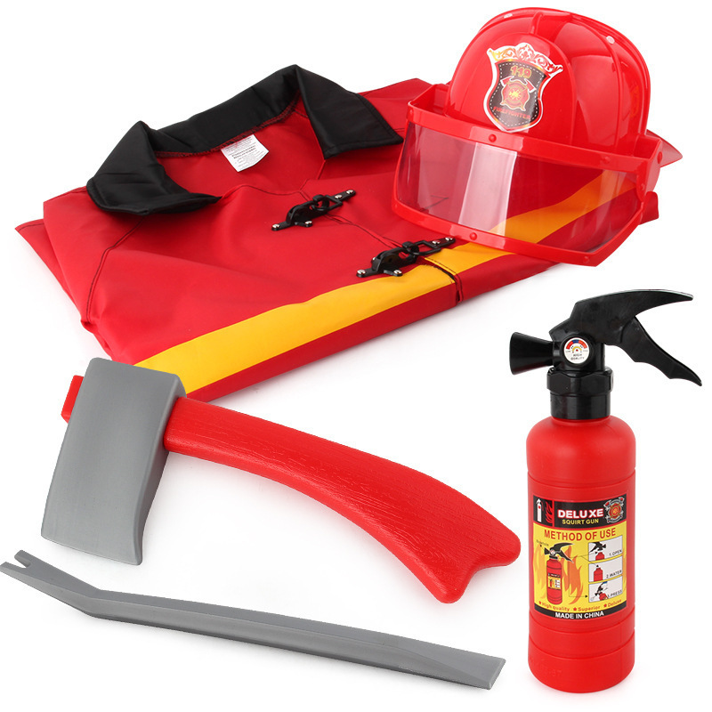 Children&#039;s Fireman Sam Toy Fire Backpack Water Gun Pull-out Water Spray Water Simulation Fire Extinguisher Toy