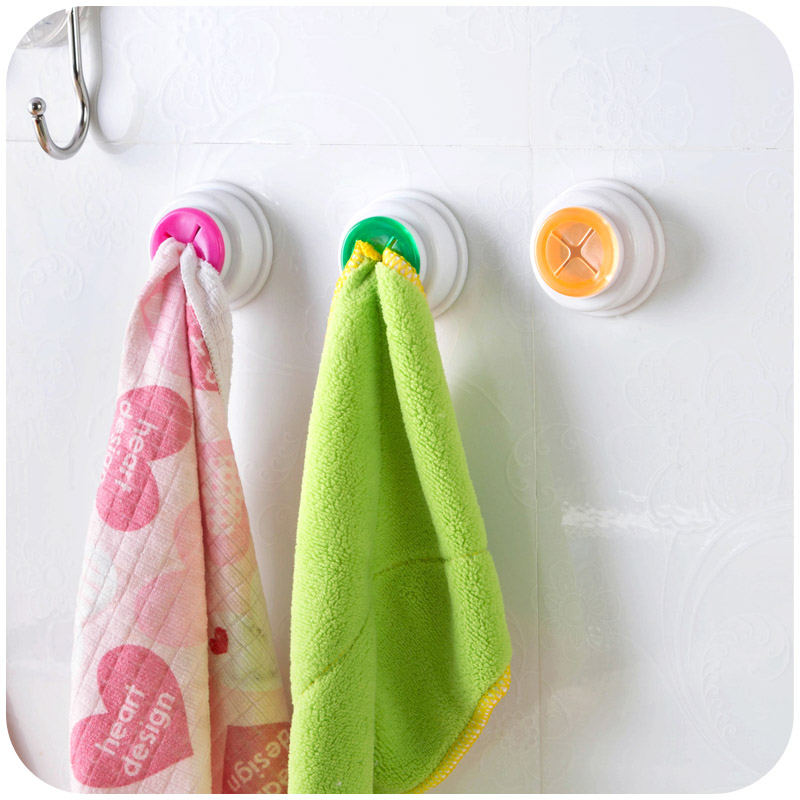 Use cloth clip multicolor self-adhesive lazy Towel Hook washing towel clip extraction