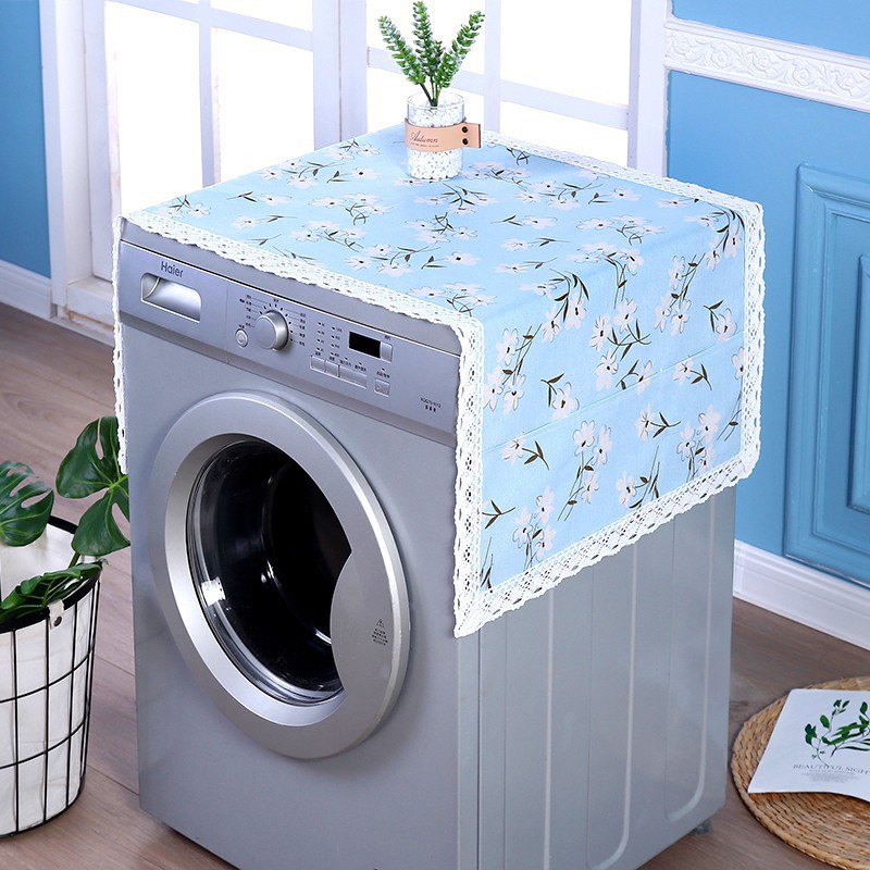 Cotton and Linen Roller Washing Machine Cover Towel Bedside Table Cover Cloth Single and Double Doors Refrigerator Fabric Microwave Oven Dust Towel Cotton and Linen Roller Washing Machine Cover Towel Bedside Table Cover Cloth Single and Double Doors Refrigerator Fabric Microwave Oven Dust Towel
