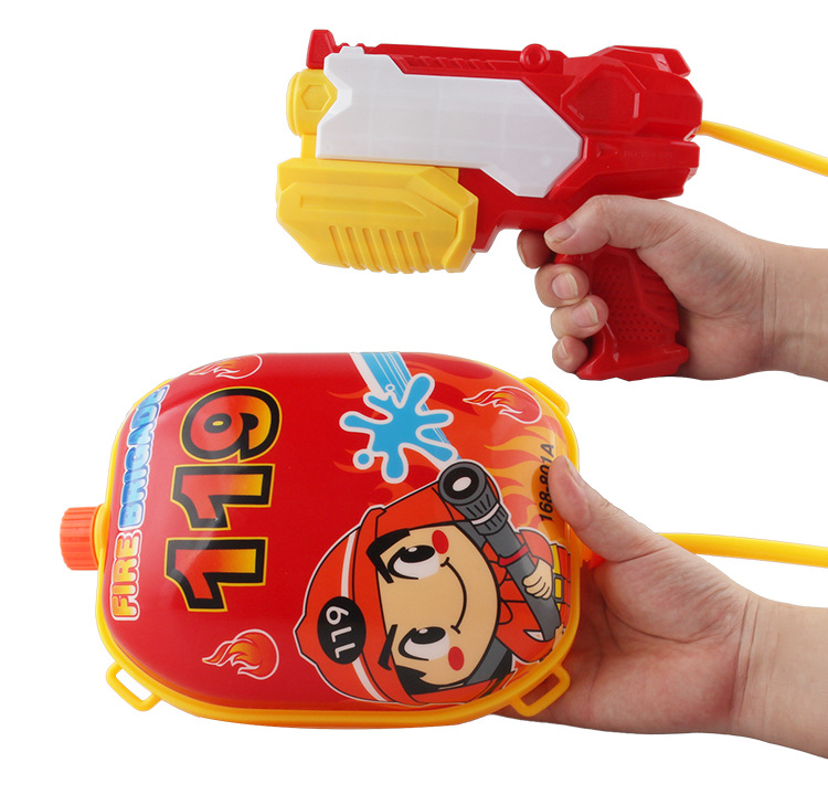 10 children fire cap fire extinguisher water gun fire fighters acting as waterproof fire suit stage performance props