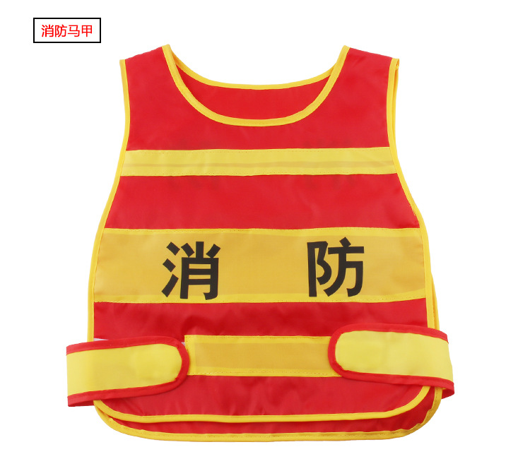 10 children fire cap fire extinguisher water gun fire fighters acting as waterproof fire suit stage performance props
