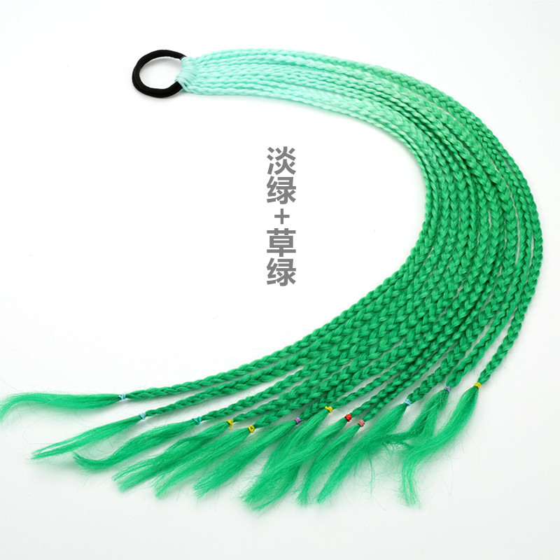 Factory Direct Supply Cross-Border Required Children's Color Wig Braid Ponytail Fashion Braided Delivery Spot Supply Stable Supply Factory Direct Supply Cross-Border Required Children's Color Wig Braid Ponytail Fashion Braided Delivery Spot Supply Stable Supply
