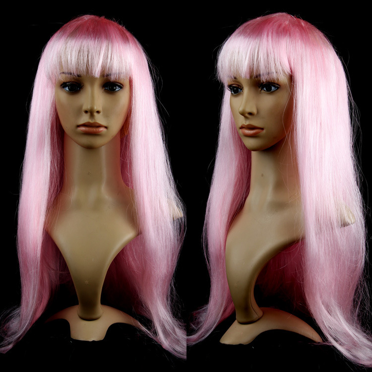 Manufacturer direct selling long hair wig, men and women wear wigs for wigs.