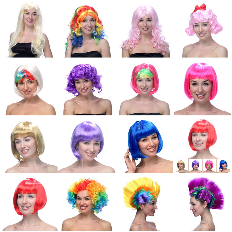 Manufacturer direct selling long hair wig, men and women wear wigs for wigs. Manufacturer direct selling long hair wig, men and women wear wigs for wigs.