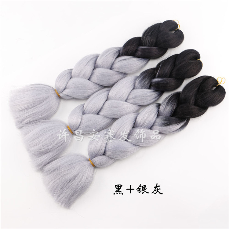Colorful Gradient Wig Fiber Braids African Dreadlocks Big Braid Braid Hair Big Braid Braid Hair Colorful Gradient Wig Fiber Braids African Dreadlocks Big Braid Braid Hair Big Braid Braid Hair