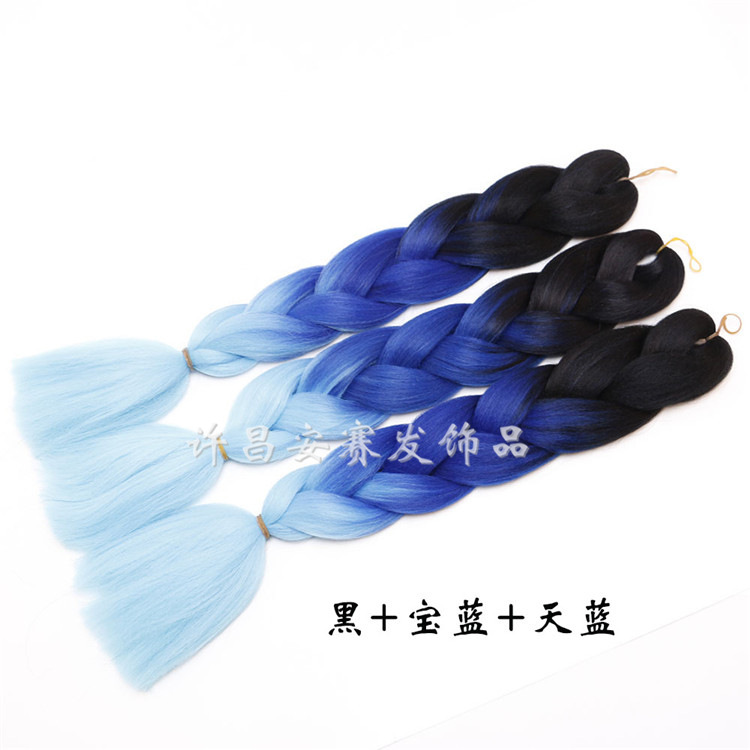 Colorful Gradient Wig Fiber Braids African Dreadlocks Big Braid Braid Hair Big Braid Braid Hair Colorful Gradient Wig Fiber Braids African Dreadlocks Big Braid Braid Hair Big Braid Braid Hair