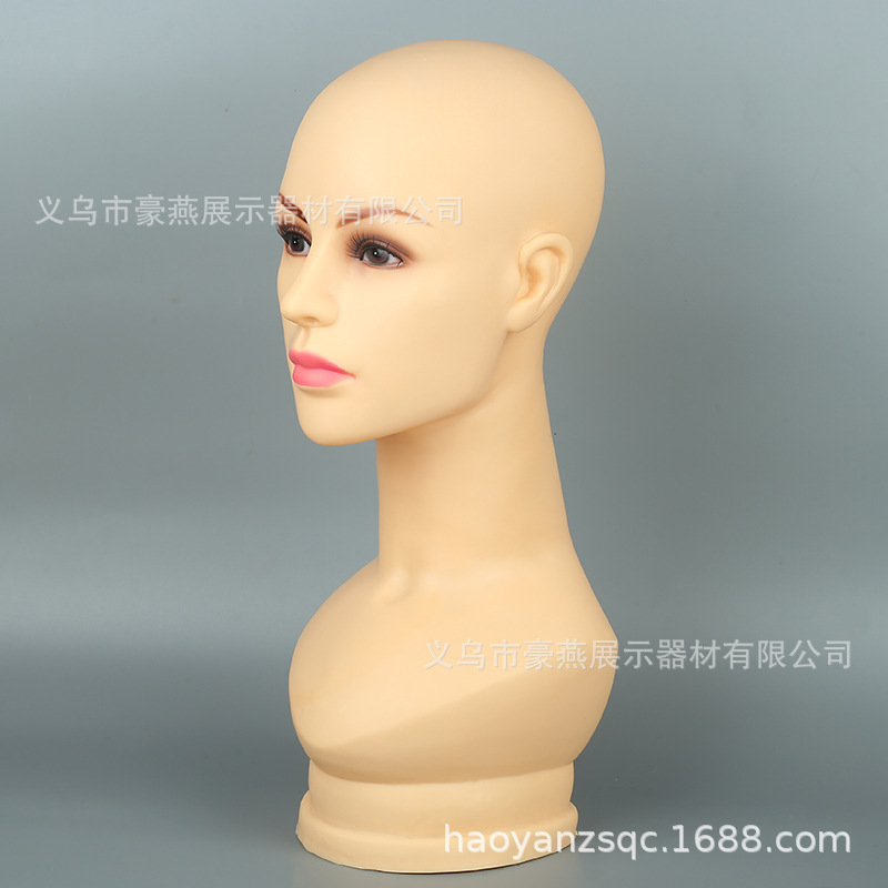 European and American Foreign Female Head Mannequin Wig Hat Scarf Display Ornament Head Model European and American Foreign Female Head Mannequin Wig Hat Scarf Display Ornament Head Model