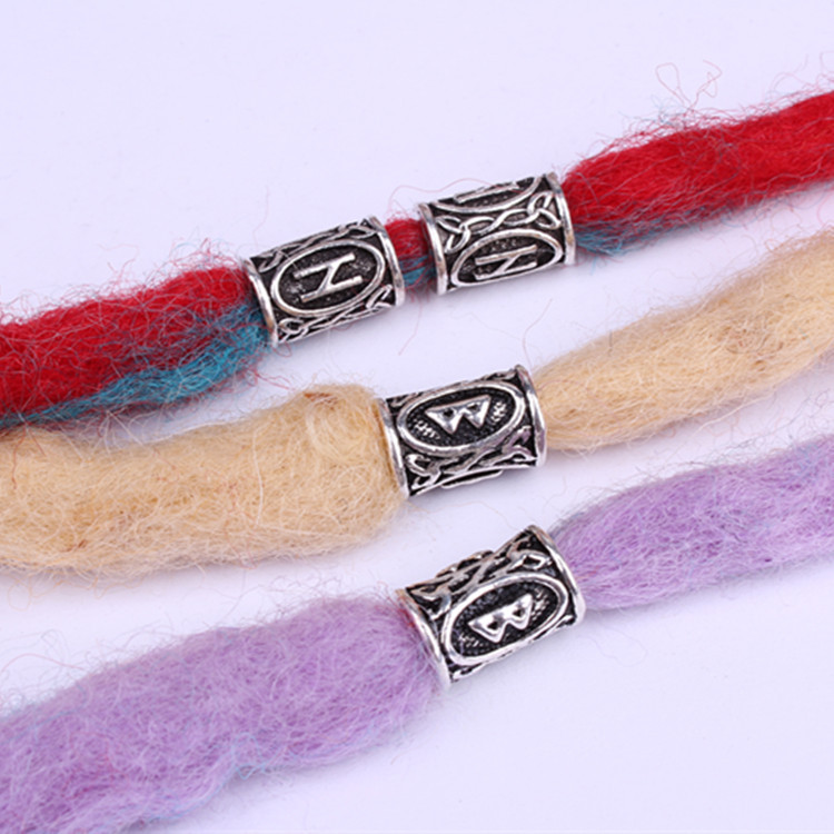 Wig Reggae Ornament Beaded Dreadlocks Hairware Decorative Beaded Vintage Alloy Large Hole Beads Wig Reggae Ornament Beaded Dreadlocks Hairware Decorative Beaded Vintage Alloy Large Hole Beads
