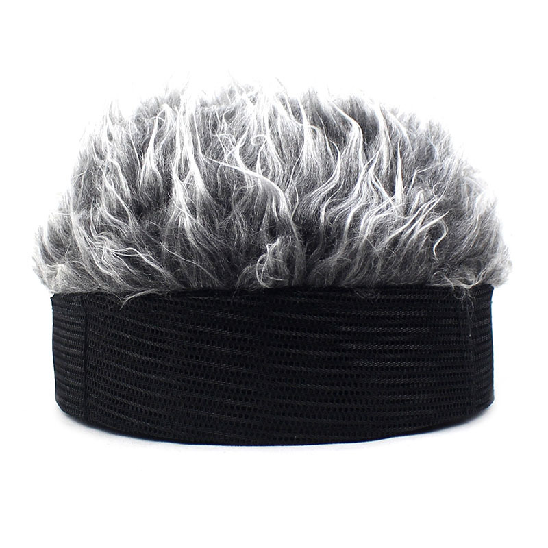 2020 Amazon Cross-Border Hot Hat Wig Sub-Douyin Online Influencer Hat Wig Hip Hop Spoof Rogue Chinese Landlord Hat