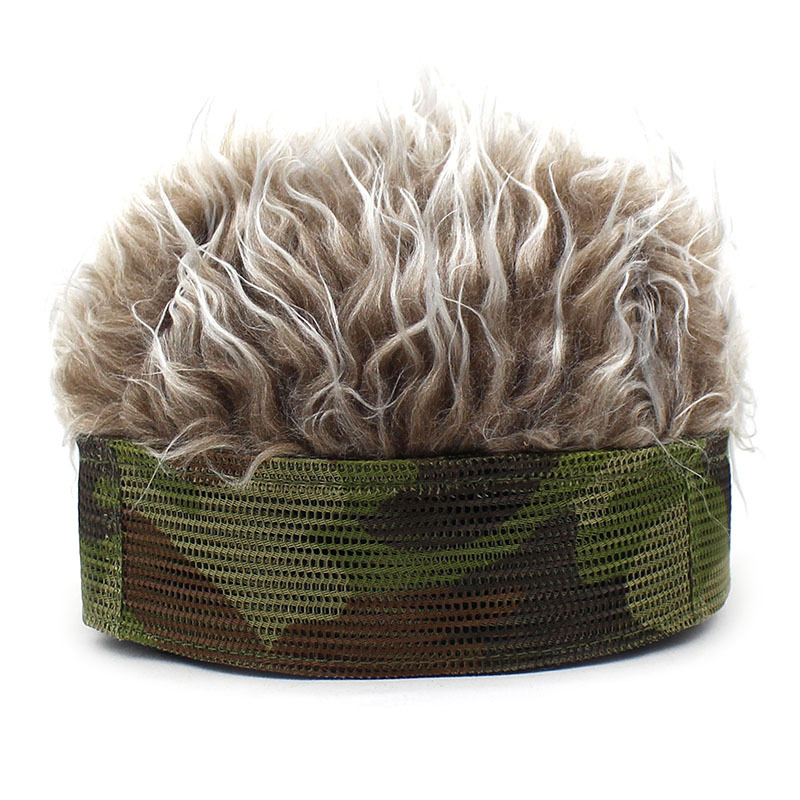 2020 Amazon Cross-Border Hot Hat Wig Sub-Douyin Online Influencer Hat Wig Hip Hop Spoof Rogue Chinese Landlord Hat