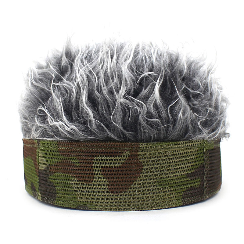 2020 Amazon Cross-Border Hot Hat Wig Sub-Douyin Online Influencer Hat Wig Hip Hop Spoof Rogue Chinese Landlord Hat
