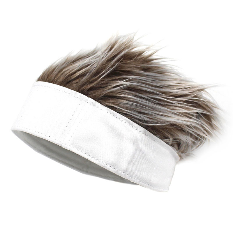 2020 Amazon Cross-Border Hot Hat Wig Sub-Douyin Online Influencer Hat Wig Hip Hop Spoof Rogue Chinese Landlord Hat