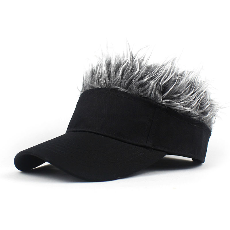 2020 Amazon Cross-Border Hot Hat Wig Sub-Douyin Online Influencer Hat Wig Hip Hop Spoof Rogue Chinese Landlord Hat