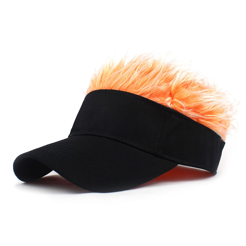 2020 Amazon Cross-Border Hot Hat Wig Sub-Douyin Online Influencer Hat Wig Hip Hop Spoof Rogue Chinese Landlord Hat