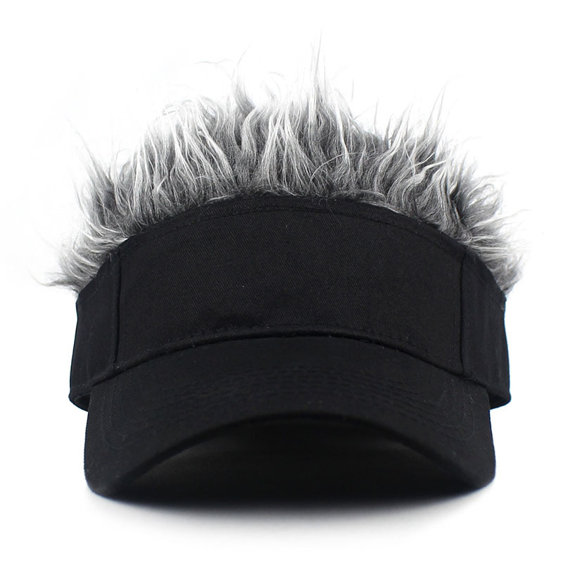2020 Amazon Cross-Border Hot Hat Wig Sub-Douyin Online Influencer Hat Wig Hip Hop Spoof Rogue Chinese Landlord Hat