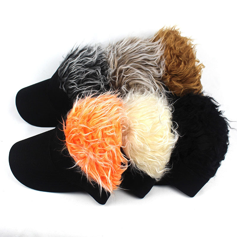 2020 Amazon Cross-Border Hot Hat Wig Sub-Douyin Online Influencer Hat Wig Hip Hop Spoof Rogue Chinese Landlord Hat