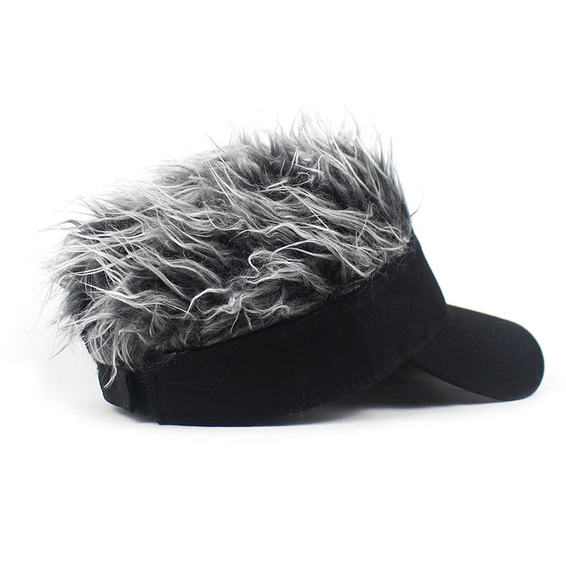2020 Amazon Cross-Border Hot Hat Wig Sub-Douyin Online Influencer Hat Wig Hip Hop Spoof Rogue Chinese Landlord Hat