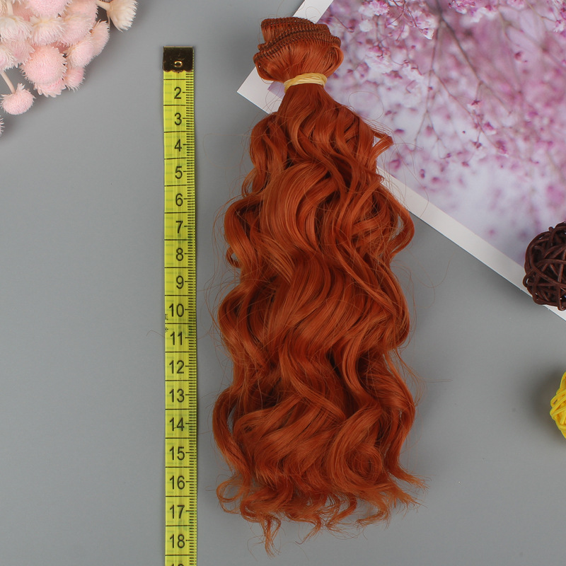 American Doll SD/Bjg Ye Luoli Doll High-Temperature Fiber Wig Hair Row Hair Piece Hair Curtain Instant Noodle Roll 15cm