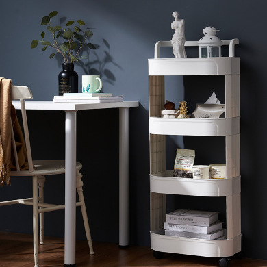 Kitchen Shelf Floor Multi-Layer Fruit and Vegetable Shelf Bathroom Trolley Bowl Storage Rack Snack Bathroom Storage Rack