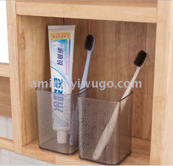 Multi-functional bathroom gargle shelf tooth cup couple set put toothpaste toothbrush holder desktop desktop storage box