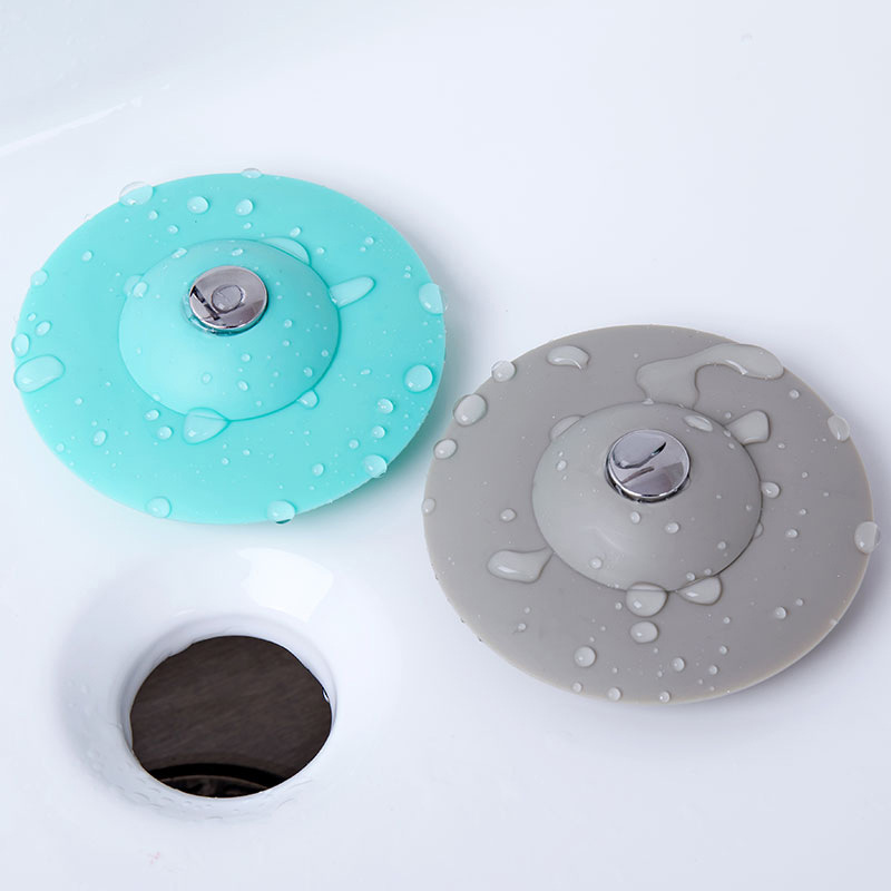 Toilet UFO Push-Type Bounce Floor Drain Cover Deodorant Wash Basin Filter Floor Drain Water Plug