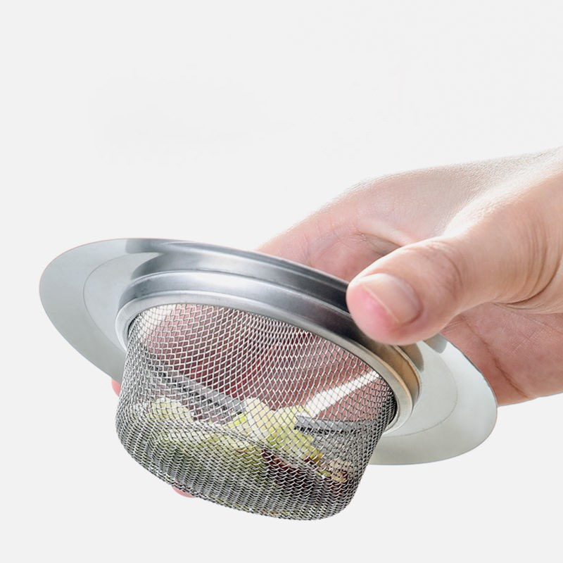 Sewer Kitchen Tool Sink Garbage Stainless Steel Filter Net Washing Basin Sink Dishwashing Liftable Filter Cage Floor Drain Anti-Blocking