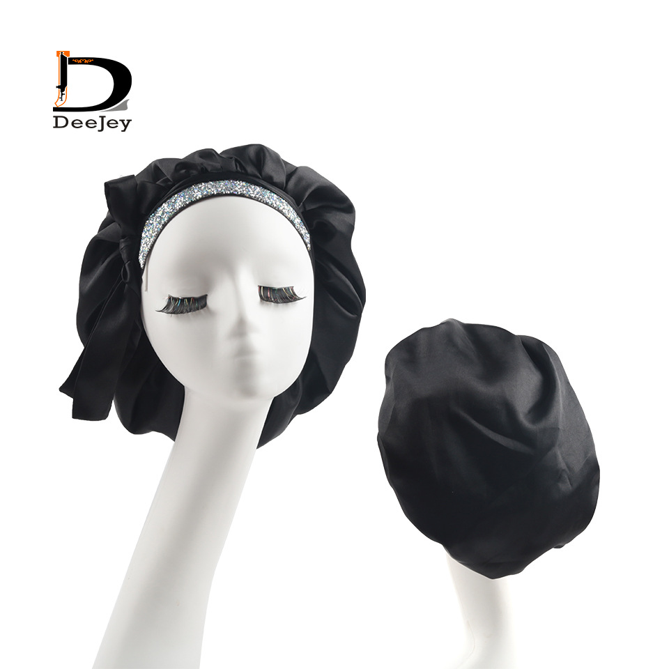 Cross-Border New Diamond Silk Nightcap Diamond Cap Shower Cap Wig Turban Haircut Cap Hair Band Cross-Border New Diamond Silk Nightcap Diamond Cap Shower Cap Wig Turban Haircut Cap Hair Band