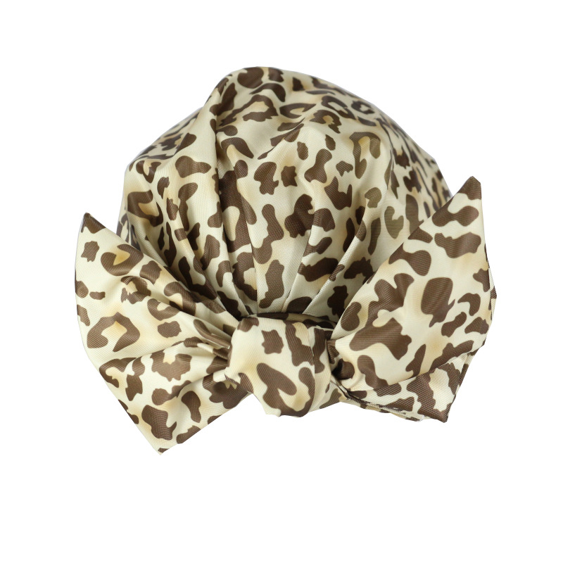 Shower Cap Waterproof Amazon Elastic Bow Black and White Stripes Shower Cap Female Yiwu Manufacturers Can Make a Variety of Patterns Shower Cap Waterproof Amazon Elastic Bow Black and White Stripes Shower Cap Female Yiwu Manufacturers Can Make a Variety of Patterns