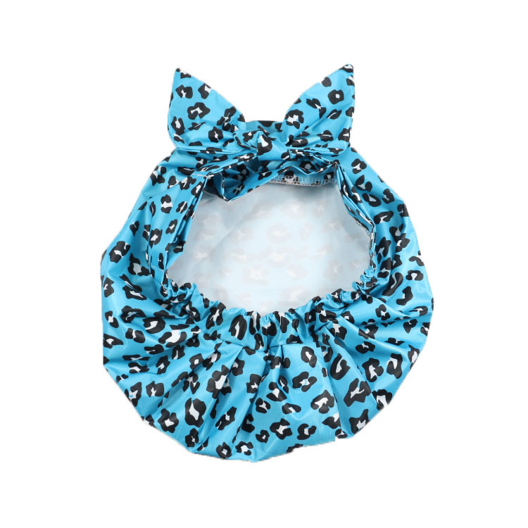 Shower Cap Waterproof Amazon Elastic Bow Black and White Stripes Shower Cap Female Yiwu Manufacturers Can Make a Variety of Patterns Shower Cap Waterproof Amazon Elastic Bow Black and White Stripes Shower Cap Female Yiwu Manufacturers Can Make a Variety of Patterns