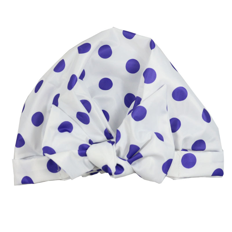 Shower Cap Waterproof Amazon Elastic Bow Black and White Stripes Shower Cap Female Yiwu Manufacturers Can Make a Variety of Patterns Shower Cap Waterproof Amazon Elastic Bow Black and White Stripes Shower Cap Female Yiwu Manufacturers Can Make a Variety of Patterns