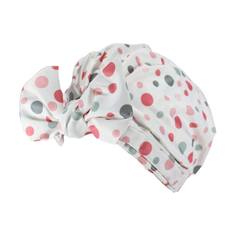Shower Cap Waterproof Amazon Elastic Bow Black and White Stripes Shower Cap Female Yiwu Manufacturers Can Make a Variety of Patterns Shower Cap Waterproof Amazon Elastic Bow Black and White Stripes Shower Cap Female Yiwu Manufacturers Can Make a Variety of Patterns
