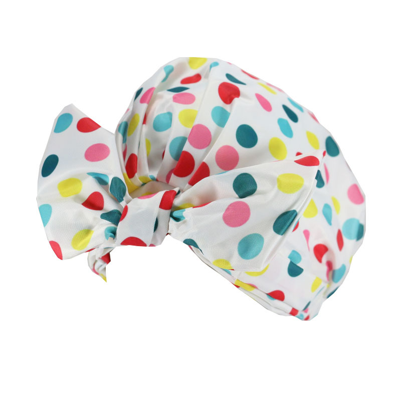 Shower Cap Waterproof Amazon Elastic Bow Black and White Stripes Shower Cap Female Yiwu Manufacturers Can Make a Variety of Patterns Shower Cap Waterproof Amazon Elastic Bow Black and White Stripes Shower Cap Female Yiwu Manufacturers Can Make a Variety of Patterns