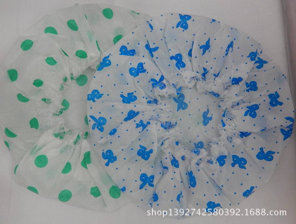 Small Fresh Shower Cap / double shower cap / thick cap Small Fresh Shower Cap / double shower cap / thick cap
