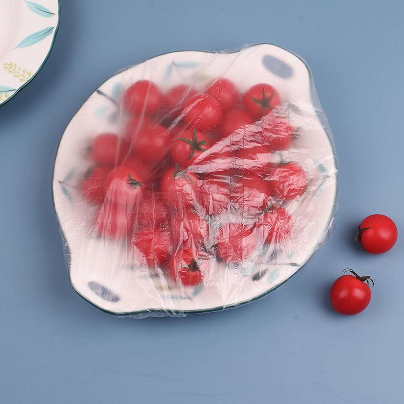Disposable Plastic Bowl Set Strip Shower Cap Plastic Head Cover Anti-Thickening Extra-Large Preservation Cover Plate Plastic Wrap Cover