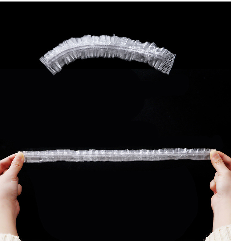 Disposable Shower Cap Head Cover Elastic Mouth Fresh Cover Hotel Hotel Hair Dye Hair Treatment Oil Bath Shower Cap Plastic Wrap Cover