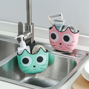 Kitchen Punch Free Storage Rack Cabinet Plastic Wrap Storage Rack Multifunctional Roll Paper Rag Organizing Rack Towel Rack