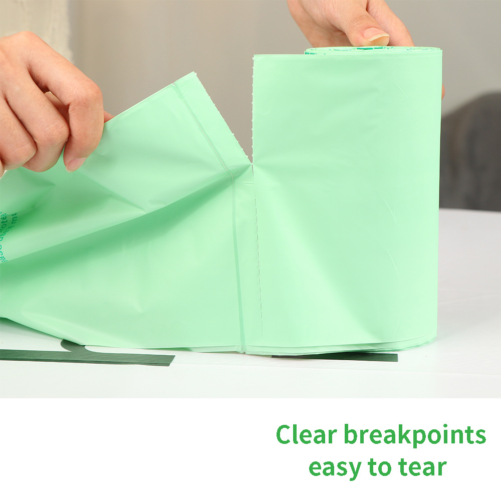 Full Biodegradable Flat Bag English Version PLA Compostable Household Garbage Bag Spot Direct Supply Full Biodegradable Flat Bag English Version PLA Compostable Household Garbage Bag Spot Direct Supply