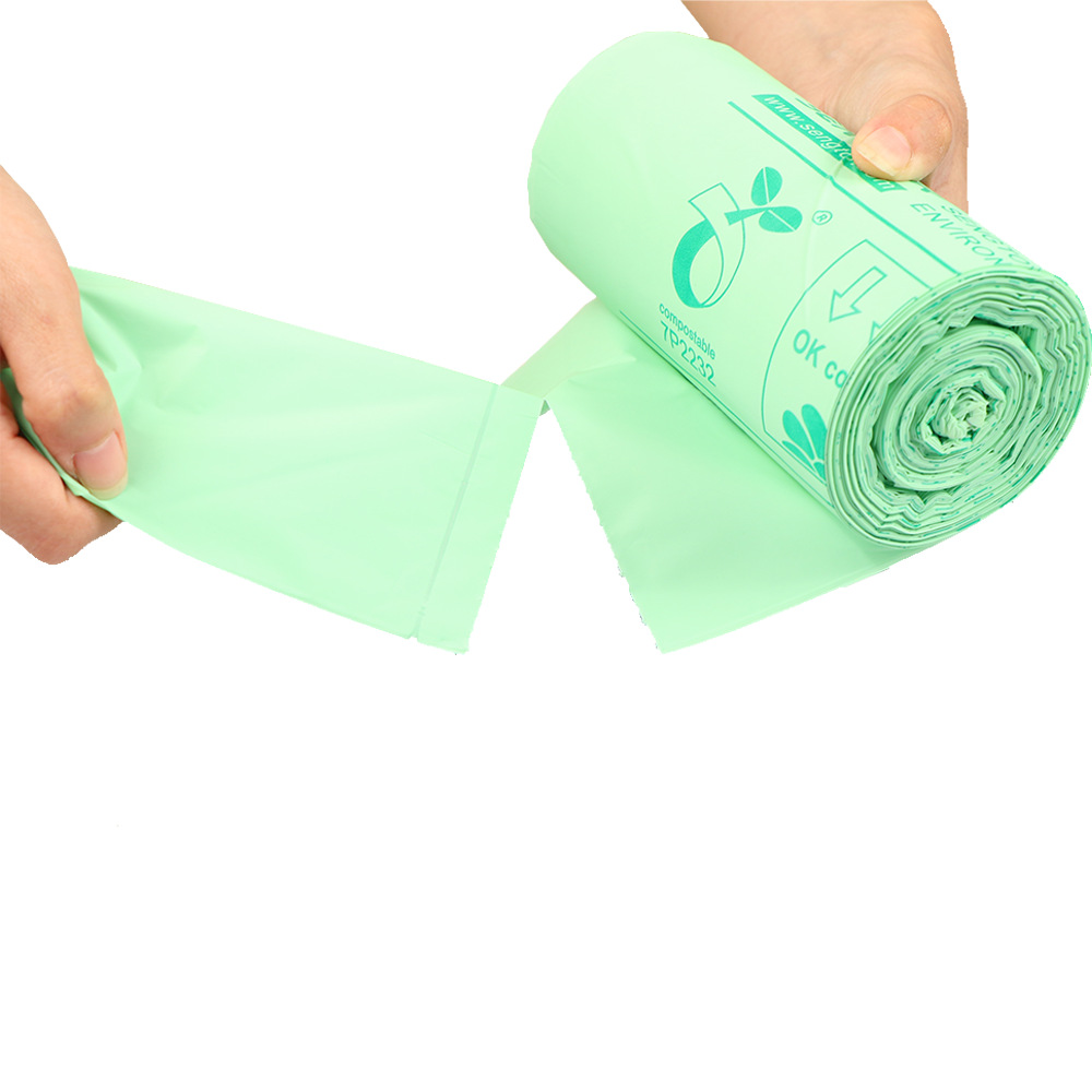 Full Biodegradable Flat Bag English Version PLA Compostable Household Garbage Bag Spot Direct Supply Full Biodegradable Flat Bag English Version PLA Compostable Household Garbage Bag Spot Direct Supply
